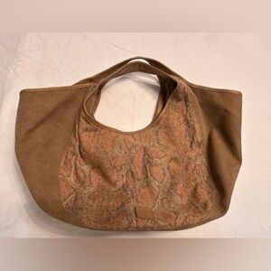 Tom’s🦒Giraffe Print Boho Canvas Shoulder Bag - Large & Roomy Hard To Find
